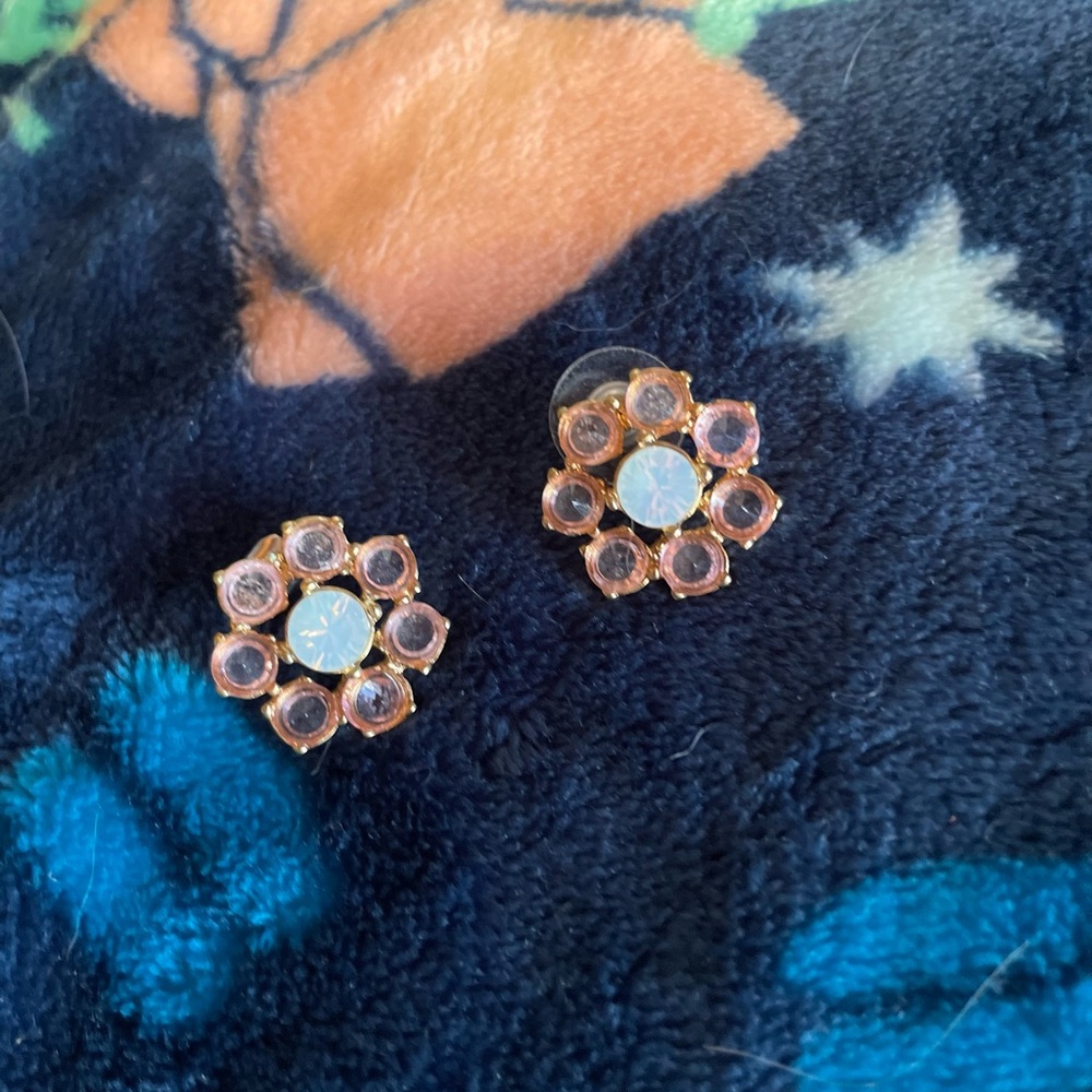 Rose Gold Flower Studs